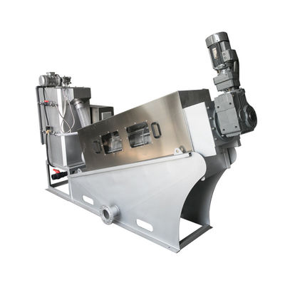 304 สแตนเลสเกลียวก้นหอย Dewatering เครื่องสกรูกดอุตสาหกรรมอัตโนมัติ