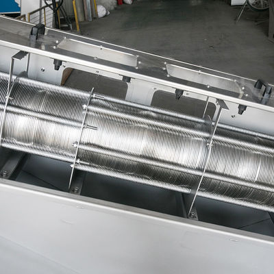 304 สแตนเลสเกลียวก้นหอย Dewatering เครื่องสกรูกดอุตสาหกรรมอัตโนมัติ