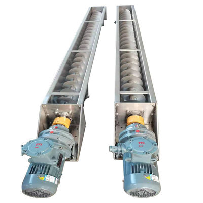 สกรูลำเลียงเพลาสแตนเลสเหล็กกล้าคาร์บอนชนิด U กากตะกอนหินผงแห้งน้อยลง