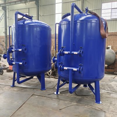 ตื้นควอตซ์ทรายถ่านกรองสแตนเลสกรองย้อนอัตโนมัติ