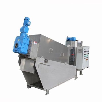 15m3 / H เครื่องแยกกากตะกอนเกลียวโรงงานอาหารอุปกรณ์แยกน้ำออกจากกากตะกอน