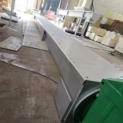 10t/h สกรูลำเลียงแบบไม่มีเพลา 304 สแตนเลสกากตะกอนและอุปกรณ์ลำเลียงขี้เถ้า