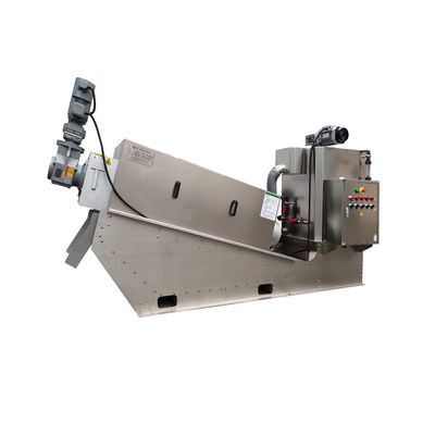 12m3 / H Spiral Sludge Dewatering Machine สแตนเลสถ่านหินเมือกตะกอน Dewatering