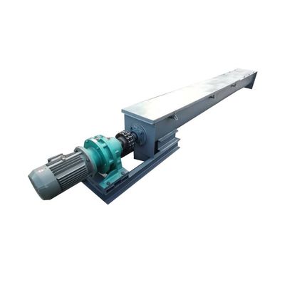 สกรูลำเลียงเหล็กกล้าคาร์บอน 2m3 / H ระบบสายพานลำเลียงเกลียวแบบไม่มีเพลาถ่านหินเถ้าถ่านหิน