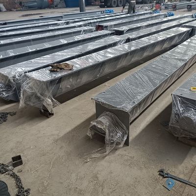 3m3 / h U ชนิดเหล็กคาร์บอน shaftless สกรูลำเลียงอาหารกากตะกอนเพลาเกลียวสายพานลำเลียง