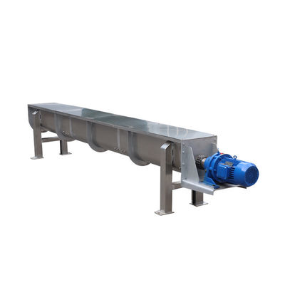 U Groove Shaftless Screw Conveyor Breeding โรงงานสิ่งทอ Sludge Spiral Conveyor