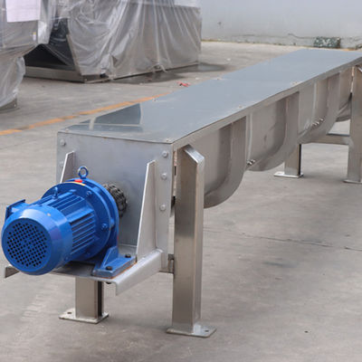 U Groove Shaftless Screw Conveyor Breeding โรงงานสิ่งทอ Sludge Spiral Conveyor