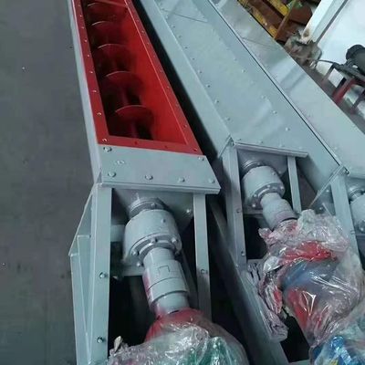 สกรูลำเลียงกากตะกอนเหล็กกล้าคาร์บอน ผงแห้ง สายพานลำเลียงเกลียวอุตสาหกรรม