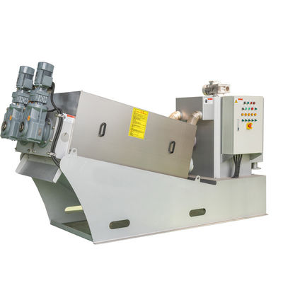 100m3/H Spiral Sludge Dewatering Machine อุปกรณ์บำบัดกากตะกอน SUS316L
