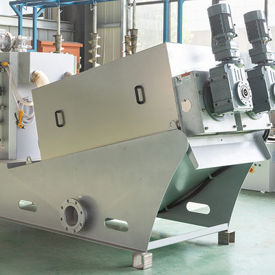 100m3/H Spiral Sludge Dewatering Machine อุปกรณ์บำบัดกากตะกอน SUS316L