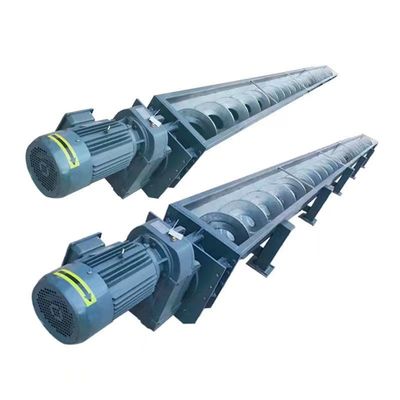 สกรูลำเลียงสแตนเลสแนวนอนเพลาคู่ 1,000 มม. สำหรับอุตสาหกรรมถ่านหิน