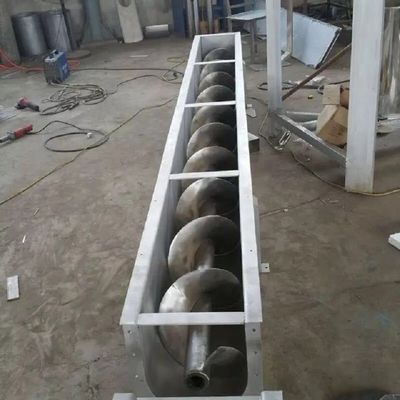 สกรูลำเลียงสแตนเลสแนวนอนเพลาคู่ 1,000 มม. สำหรับอุตสาหกรรมถ่านหิน