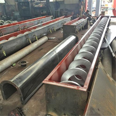 สกรูลำเลียงสแตนเลสแนวนอนเพลาคู่ 1,000 มม. สำหรับอุตสาหกรรมถ่านหิน
