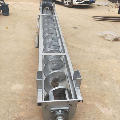 U Type Shaftless Sludge Powder Auger Screw Conveyor Machine SS316L 1-10t/h