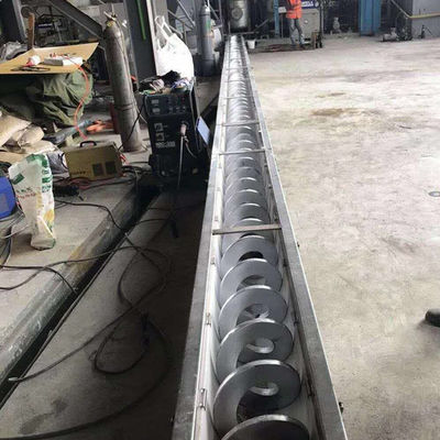 U Type Shaftless Sludge Powder Auger Screw Conveyor Machine SS316L 1-10t/h