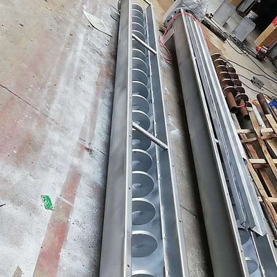 U Type Shaftless Sludge Powder Auger Screw Conveyor Machine SS316L 1-10t/h