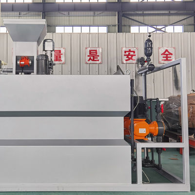 อุปกรณ์การจ่ายยาแบบผงแห้ง PAM/PAC สามห้องแบบบูรณาการ 4000L/H