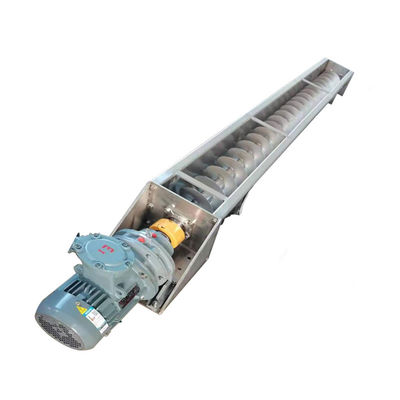304 สเตนเลสสตีล U Shaped Shaftless Screw Conveyor Machine ความยาว 1~20m