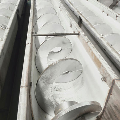 304 สเตนเลสสตีล U Shaped Shaftless Screw Conveyor Machine ความยาว 1~20m