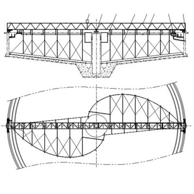 Sedimentation Tank Peripheral Drive Sludge Scraper อุปกรณ์ที่ผ่านการรับรองมาตรฐาน ISO9001
