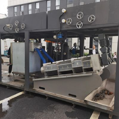 90-150kg/H Screw Press Sludge Dewatering Machine สำหรับโรงงานพิมพ์และย้อมสี