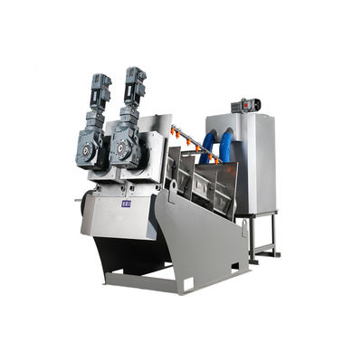 90-150kg/H Screw Press Sludge Dewatering Machine สำหรับโรงงานพิมพ์และย้อมสี