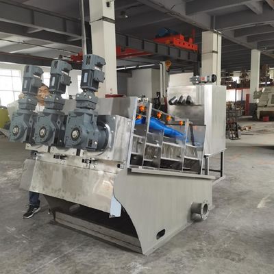 90-150kg/H Screw Press Sludge Dewatering Machine สำหรับโรงงานพิมพ์และย้อมสี