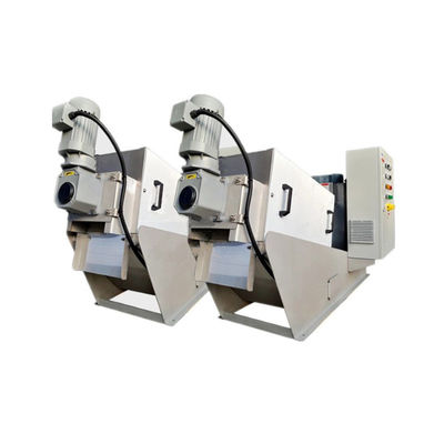SS304/316 Screw Press Sludge Dewatering Machine 2.25kw Automatic Running