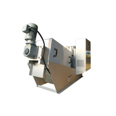 SS304/316 Screw Press Sludge Dewatering Machine 2.25kw Automatic Running