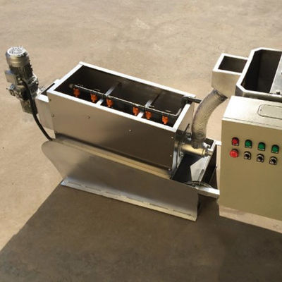 SS304/316 Screw Press Sludge Dewatering Machine 2.25kw Automatic Running