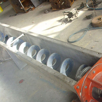 สกรูลำเลียงสแตนเลสแบบปรับความเร็วได้ Spiral Conveyor 12t/H