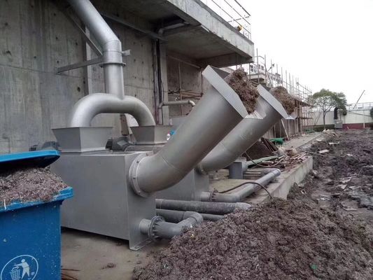 เครื่องอัดสกรูแบบต่อเนื่อง 350 มม. เครื่องอัดสกรูอุตสาหกรรม Carcon Steel