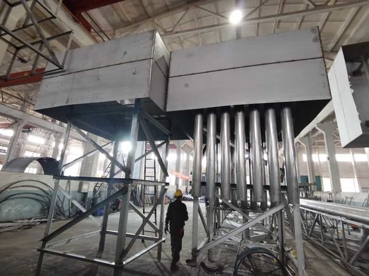 มีดโกนกากตะกอนสะพานเดินทางท่อคู่ที่ใช้สำหรับโรงบำบัดน้ำเสีย