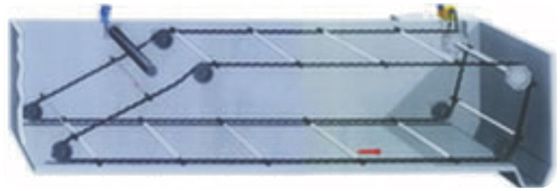 3m Chain Scraper System เหล็กกล้าคาร์บอนสำหรับถังบำบัดน้ำเสีย