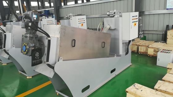 อุตสาหกรรมอาหาร Screw Sludge Dewatering Machine สแตนเลส
