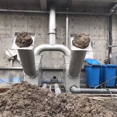 อุปกรณ์แยกของแข็งของเหลวสีเงินสแตนเลส Stainless