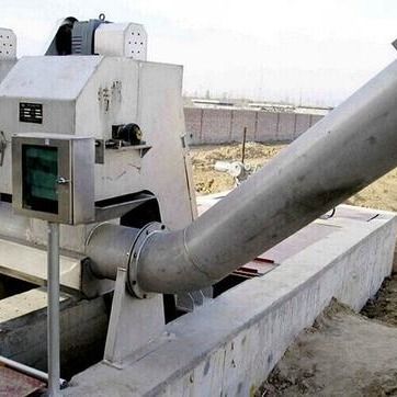 เครื่องกดสกรูน้ำเสีย 1.2m3 / h เครื่องอัดสกรู Dewatering ขนาดเล็ก