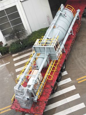 การบำบัดกากตะกอนจากไซโลเก็บมะนาวสแตนเลส