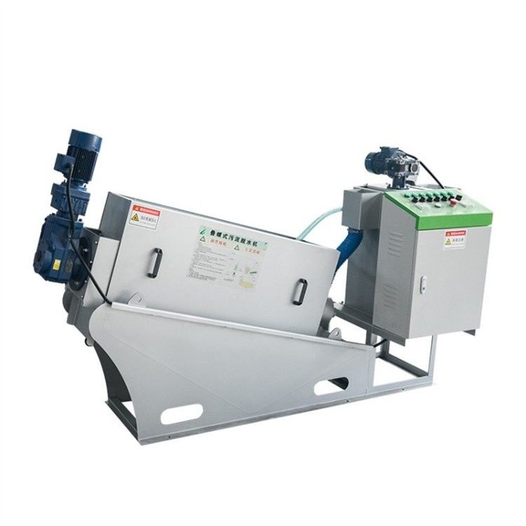 5m3 / H สเตนเลสสตีล Stacker เพาะเลี้ยงสัตว์น้ำเกลียว Sludge Dehydrator