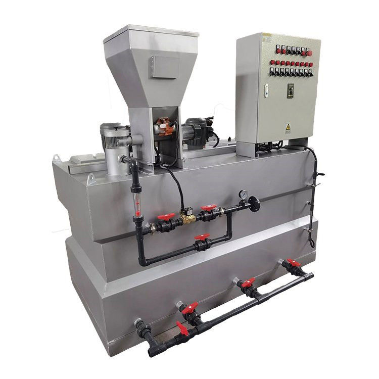 1500L/H แบบบูรณาการอัตโนมัติ Dosing Device PAC/PAM Chlorine Acid Alkali Dosing