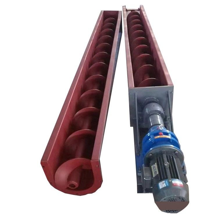 3m3 / h U ชนิดเหล็กคาร์บอน shaftless สกรูลำเลียงอาหารกากตะกอนเพลาเกลียวสายพานลำเลียง