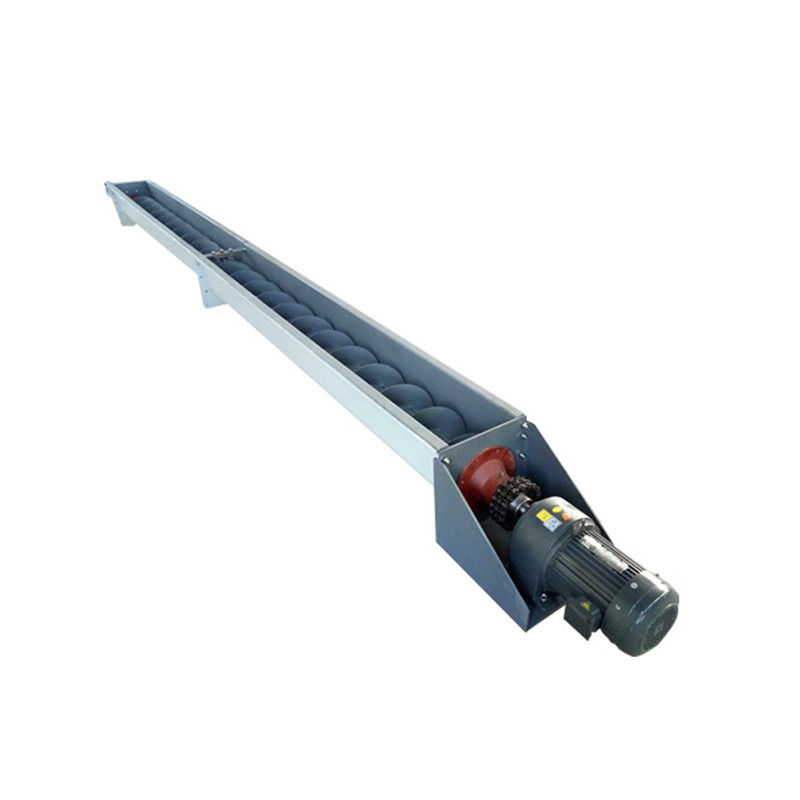 สกรูลำเลียงไร้เพลาเหล็กกล้าคาร์บอนอัตโนมัติความยาว 1~100 ม. สำหรับผงเมล็ดซีเมนต์