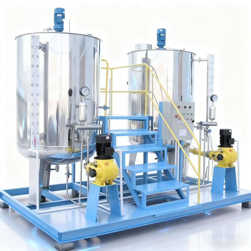 เทศบาล 4000L/h อัตโนมัติ Dosing Machine Carbon Steel