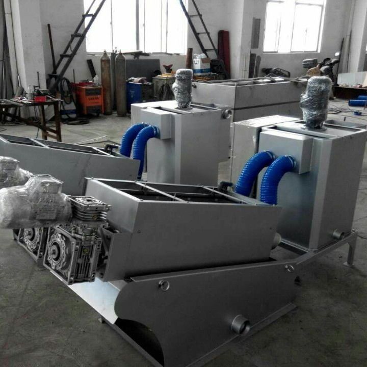 4.5m3 / h Screw Press Sludge Dewatering Machine, อุปกรณ์บำบัดน้ำเสียจากตะกอนเคมี