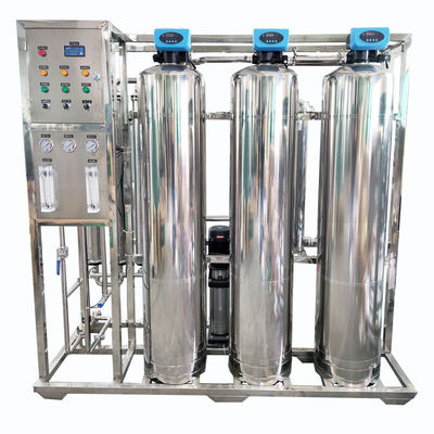 เครื่องกรองน้ำบริสุทธิ์ RO ปราศจากไอออนอัตโนมัติ อุปกรณ์น้ำอ่อน 500l/H อุปกรณ์บำบัดน้ำ