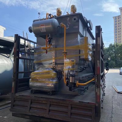 สแตนเลสแนวนอนไหล DAF ละลายอากาศลอยเครื่องรวม 50m3 / H