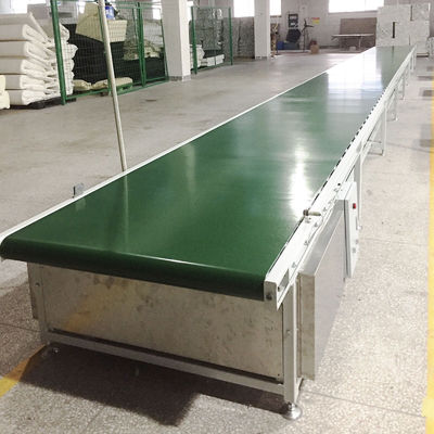 สายพานลำเลียง PVC แนวนอนอุตสาหกรรม สายพานลำเลียงโปรไฟล์อลูมิเนียมอัตโนมัติ