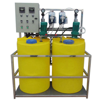 1000L/H PE Pac Pam Flocculant เครื่องจ่ายยาอัตโนมัติละลายช้า