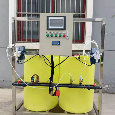 1000L/H PE Pac Pam Flocculant เครื่องจ่ายยาอัตโนมัติละลายช้า