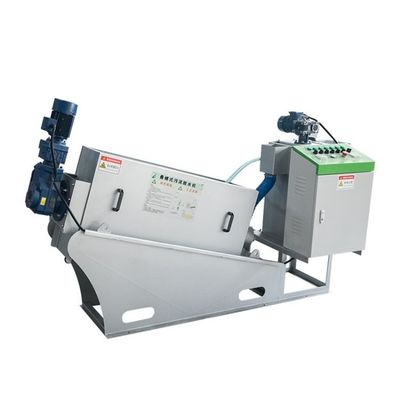 5m3 / H สเตนเลสสตีล Stacker เพาะเลี้ยงสัตว์น้ำเกลียว Sludge Dehydrator